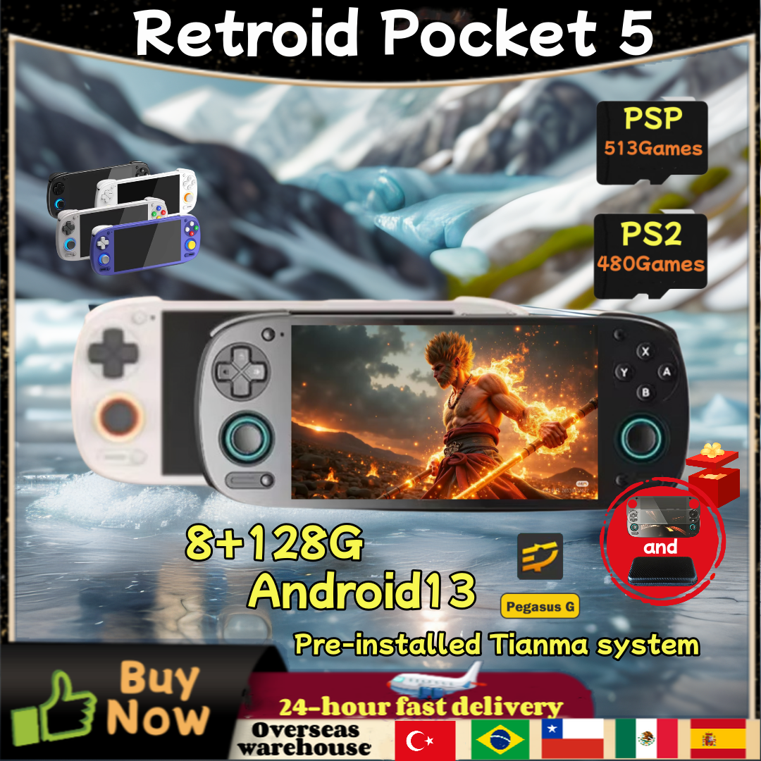 Gaming Console Bluetooth - Retroid Pocket 5 RP5 Retro Handheld