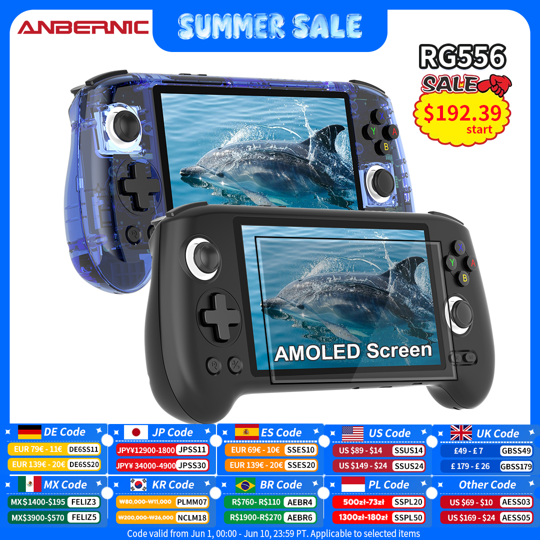 Gaming Console Windows - Anbernic RG556 Handheld Game Console Unisoc