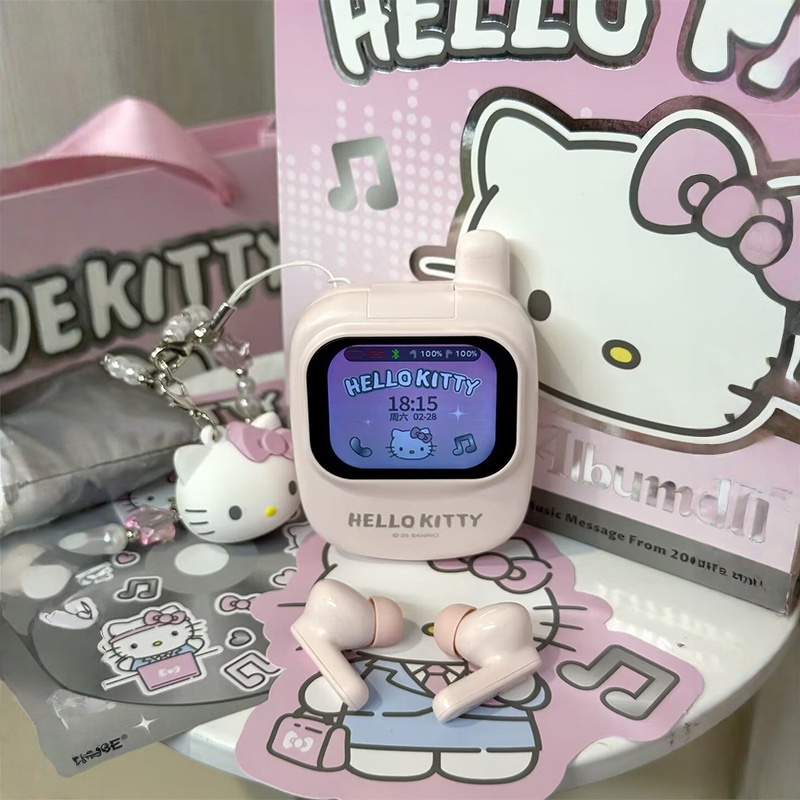 Gaming Console Power Bank - New Genuine Hellokitty Wireless Earbuds Smart