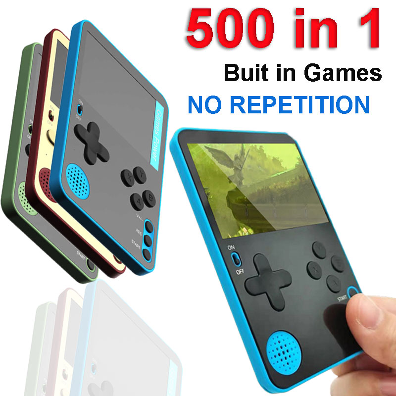 Gaming Console Power Bank - Handheld Game Console 500 Classic Games