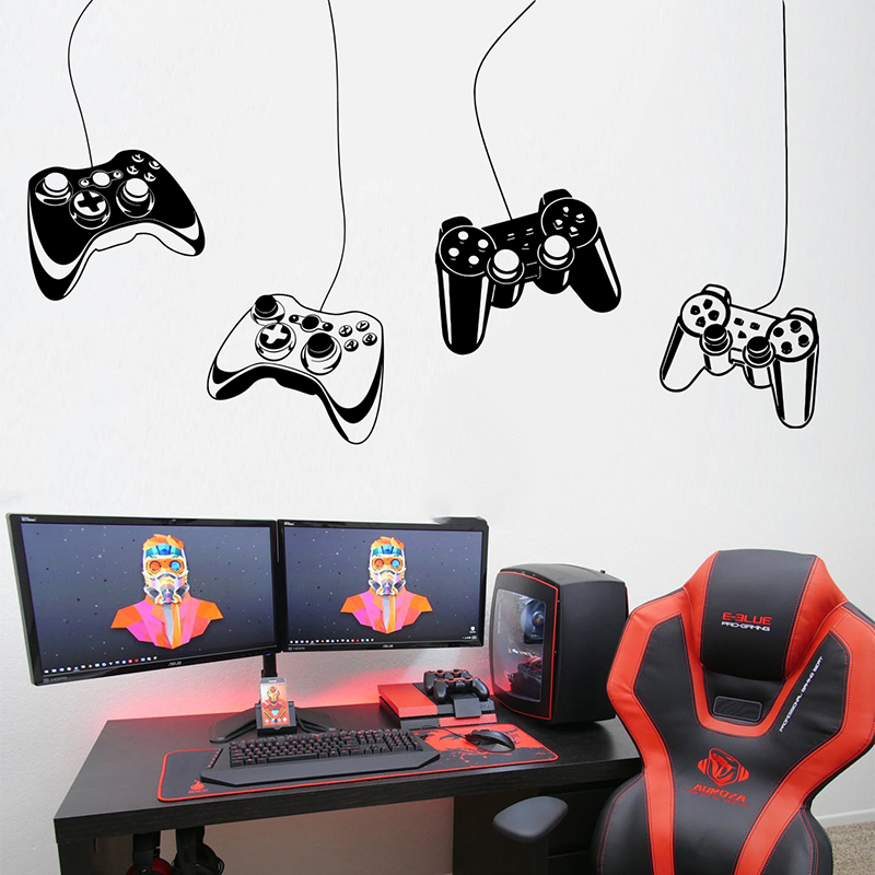 4Pcs Game Controller Wall Stic - Gaming Console Wallpaper recensie en prijs