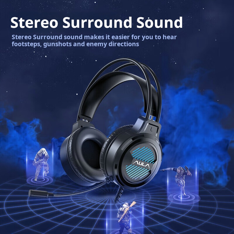 AULA S606B Wired Gaming Headse - Gaming Console Vr Headset recensie en prijs