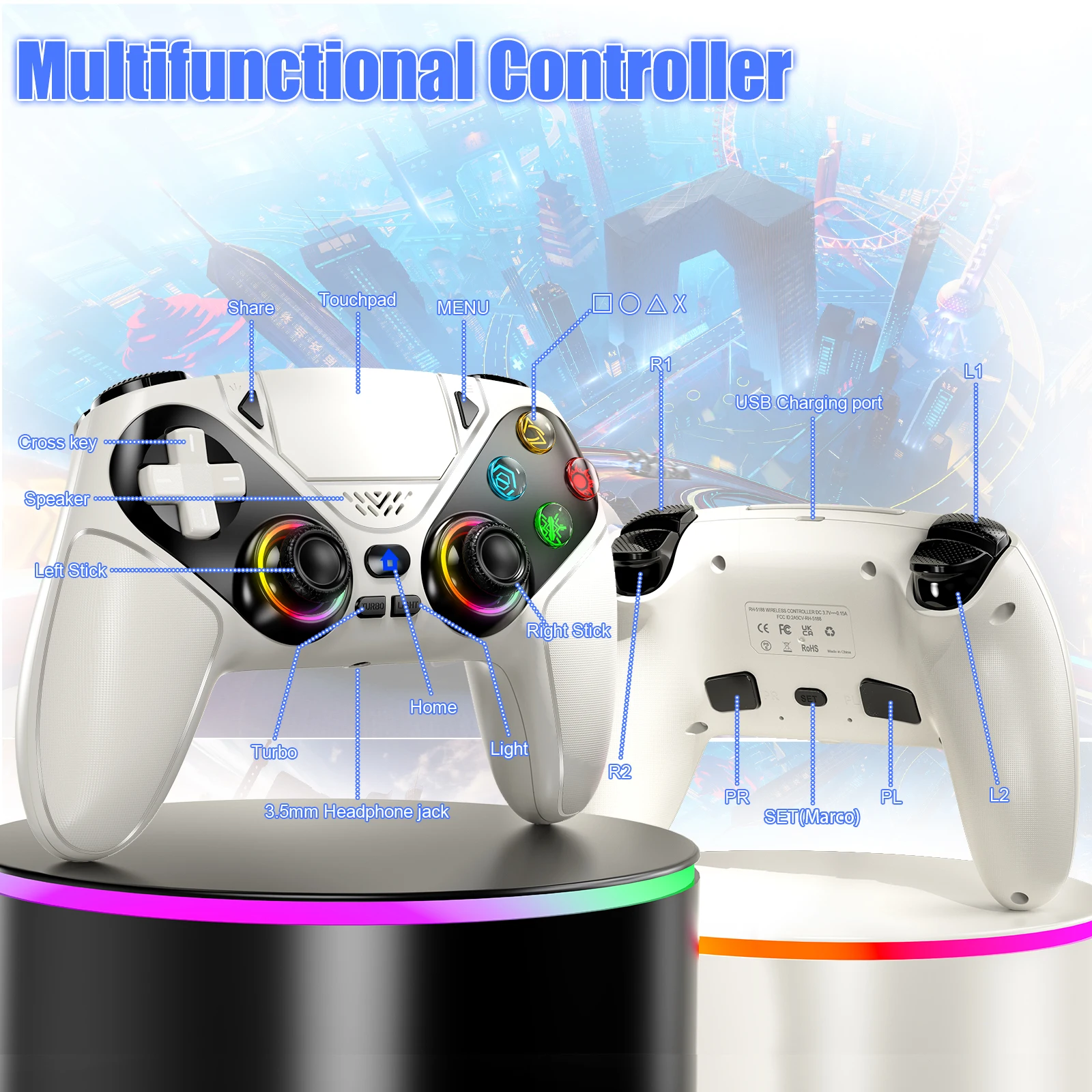 Wireless Controller Gamepad Fo - Gaming Console Bluetooth recensie en prijs