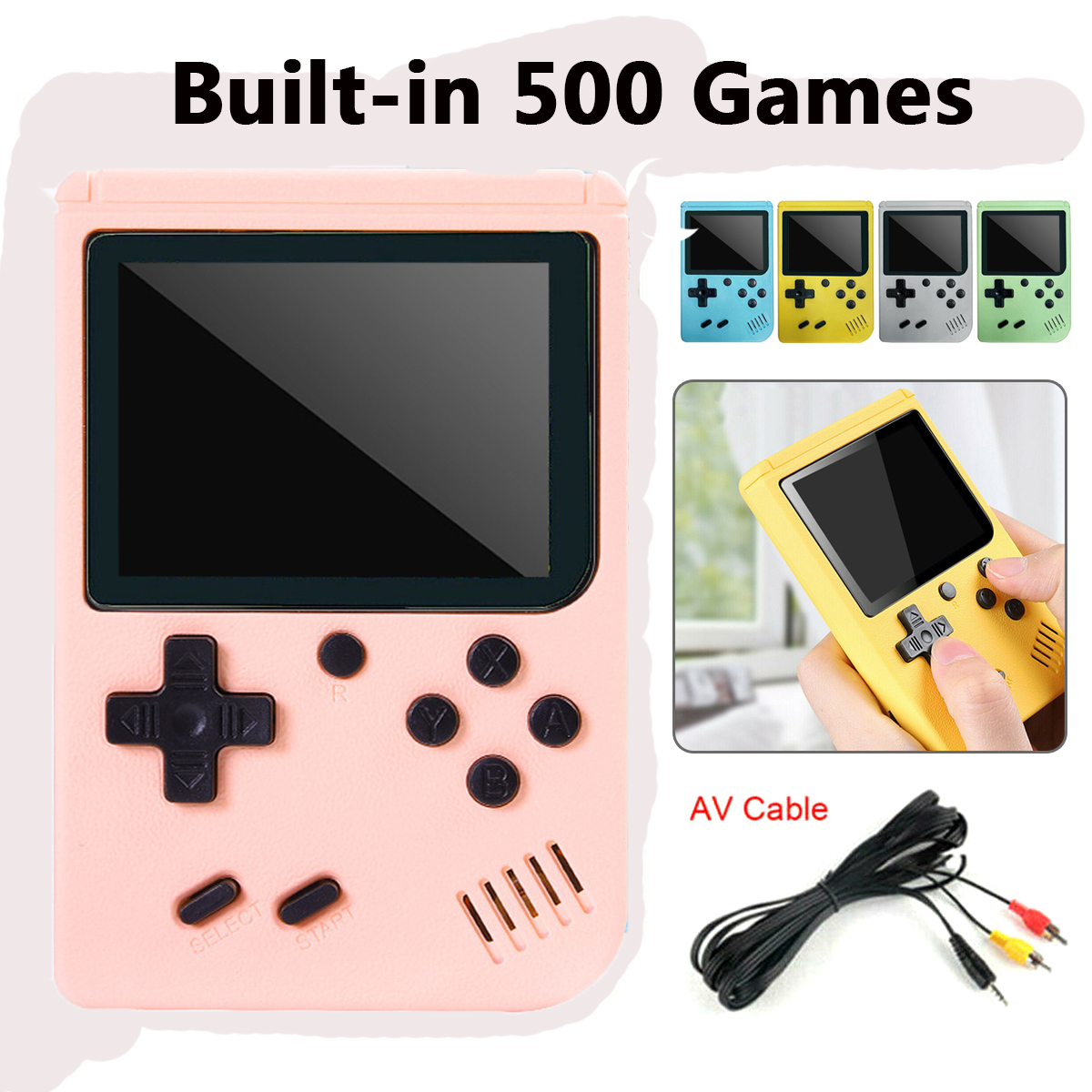 Built-in 500+ Classic games 5  - Gaming Console Power Bank recensie en prijs