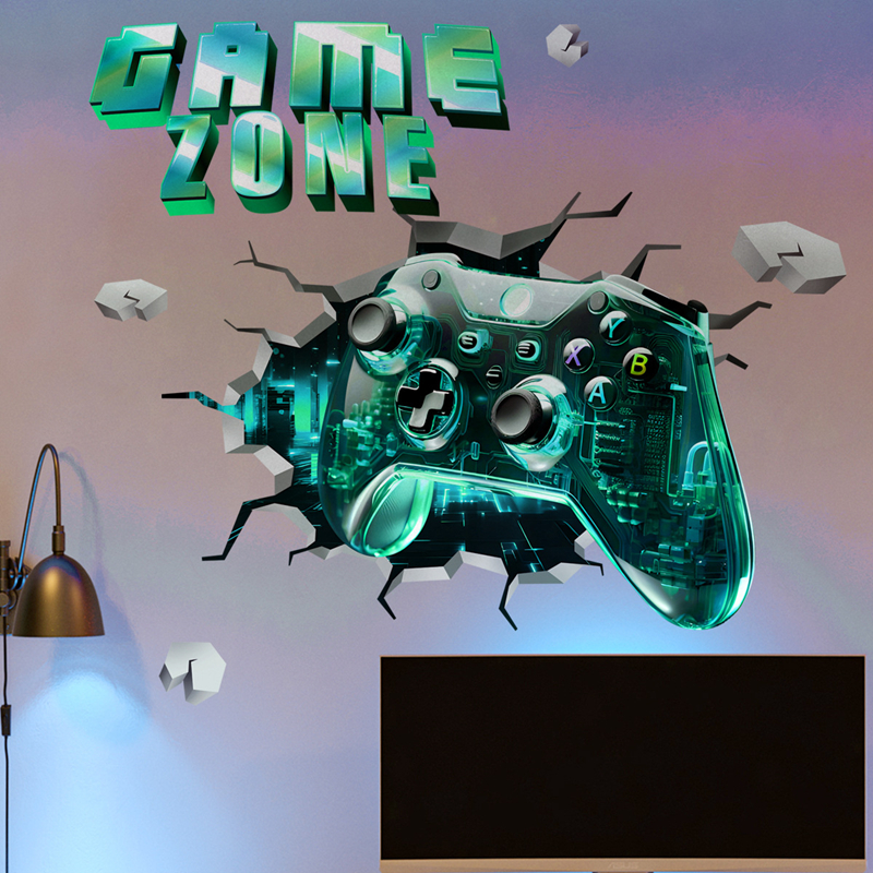 Game Zone Gaming Mural Broken  - Gaming Console Wallpaper recensie en prijs