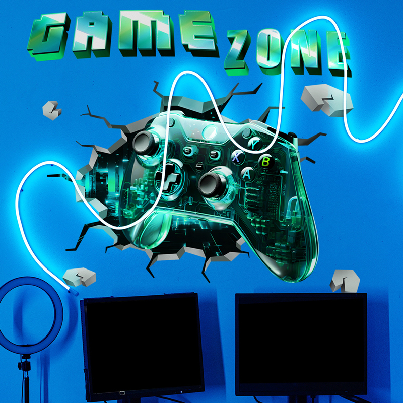 Game Zone Gaming Mural Broken  - Gaming Console Wallpaper recensie en prijs