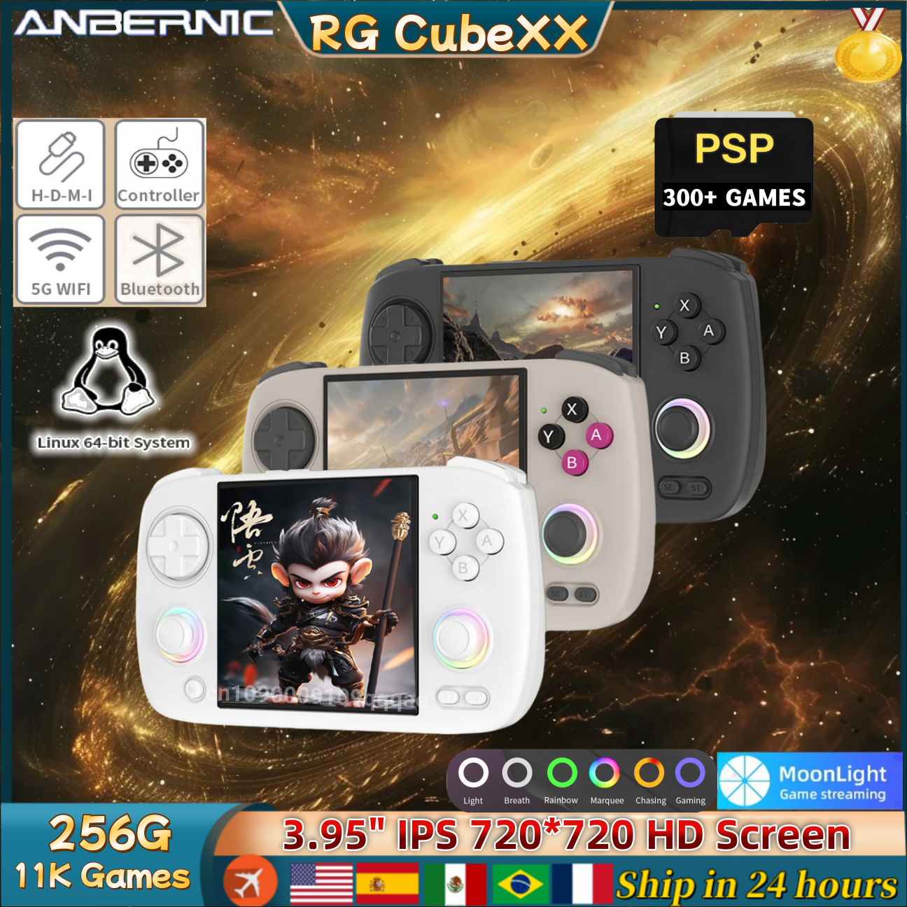 ANBERNIC RG CubeXX Handheld Ga - Gaming Console Bluetooth recensie en prijs