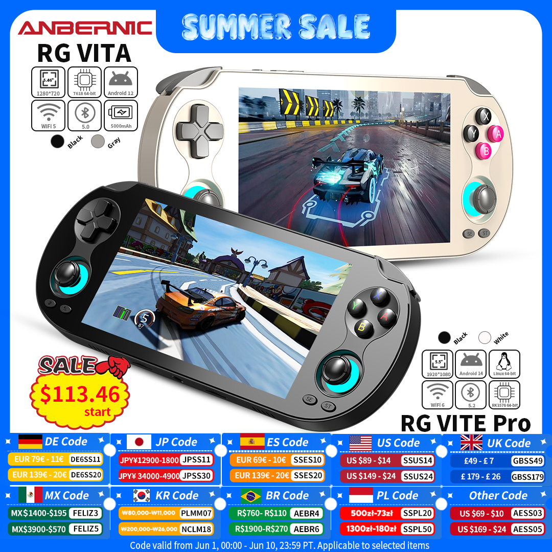 ANBERNIC RG VITA / RG VITA Pro - Gaming Console Bluetooth recensie en prijs
