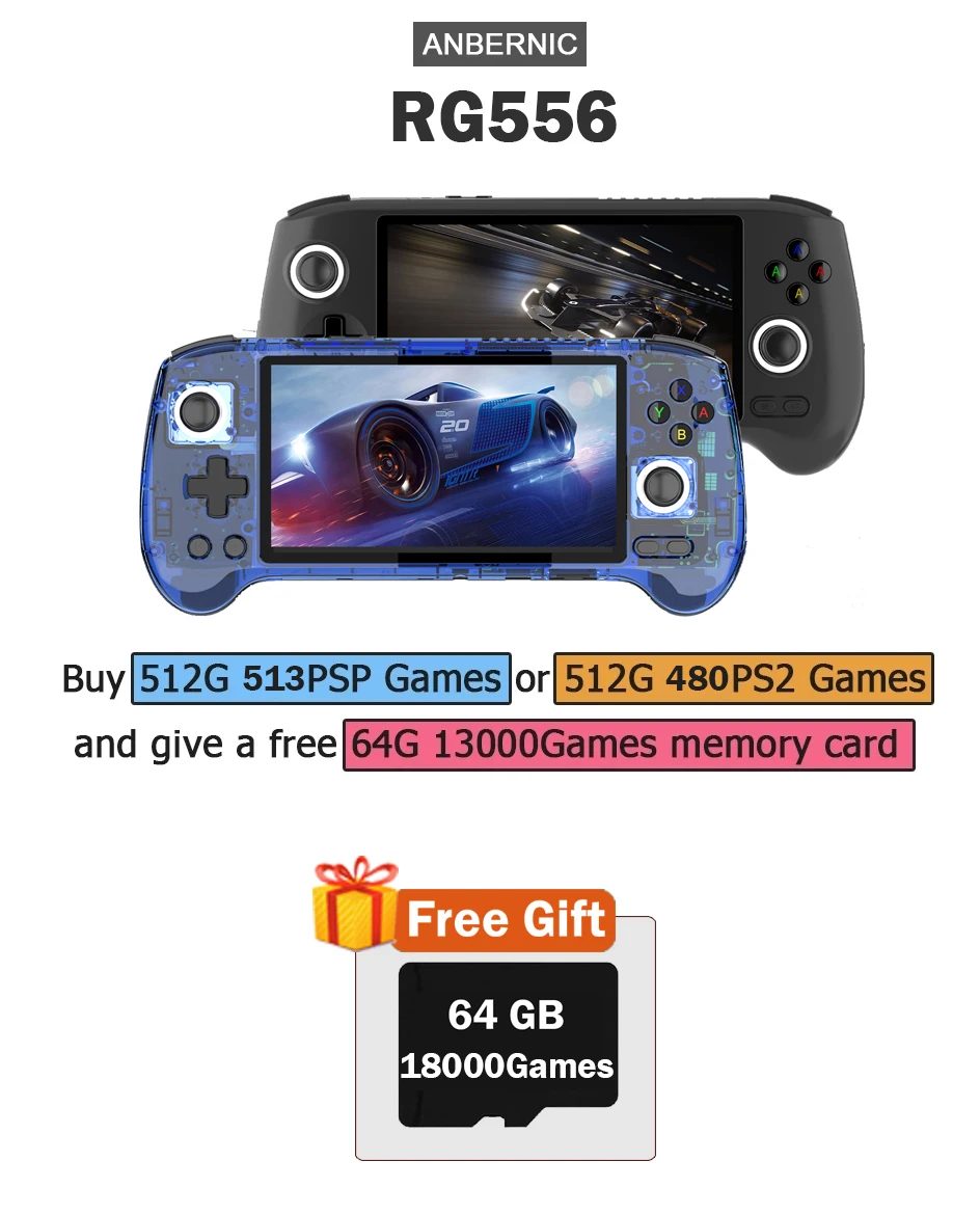 ANBERNIC RG556 Handheld Game C - Gaming Console Windows recensie en prijs