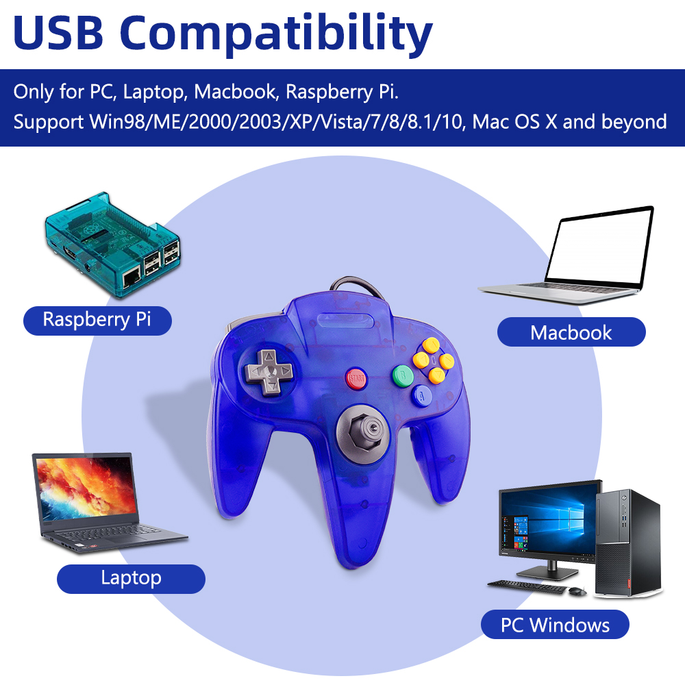 N64 Controller Classic USB Wir - Gaming Console Windows recensie en prijs