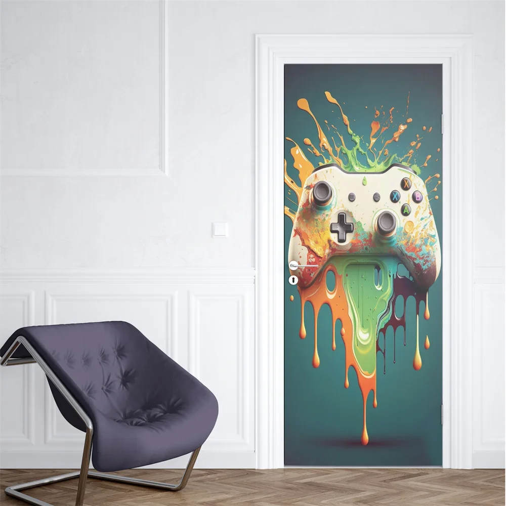 Neon Punk Game Door Sticker Sp - Gaming Console Wallpaper recensie en prijs