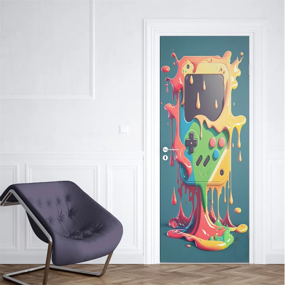 Neon Punk Game Door Sticker Sp - Gaming Console Wallpaper recensie en prijs